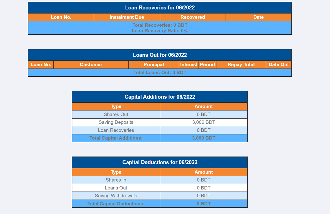 Monthly Report